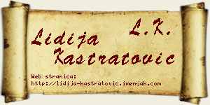 Lidija Kastratović vizit kartica